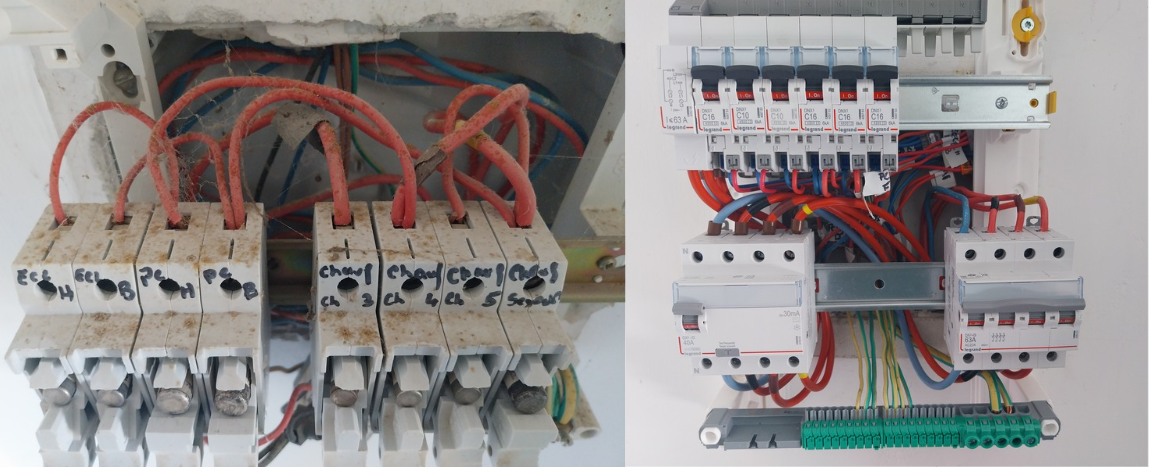 Avant travaux électriques à Limoux